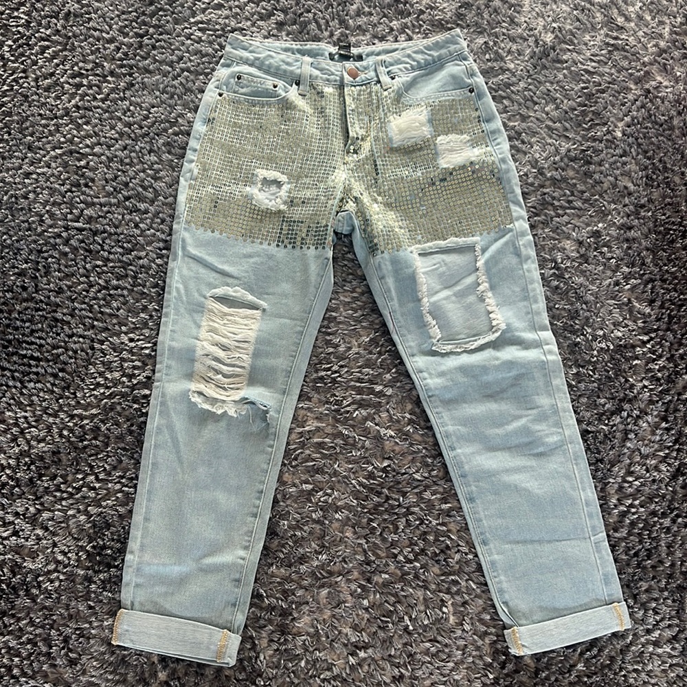 Sparkly jeans